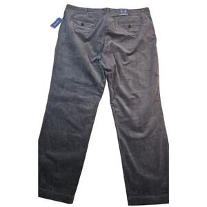 NWT nautica 38x30 straight leg corduroy pants grey gray career casual comfort
